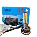 HJG M12 Mini LED Headlight Bulb – White Flasher with High/Low Beam | Universal Fit for All Motorcycles (Yamaha, Suzuki, Honda & More)