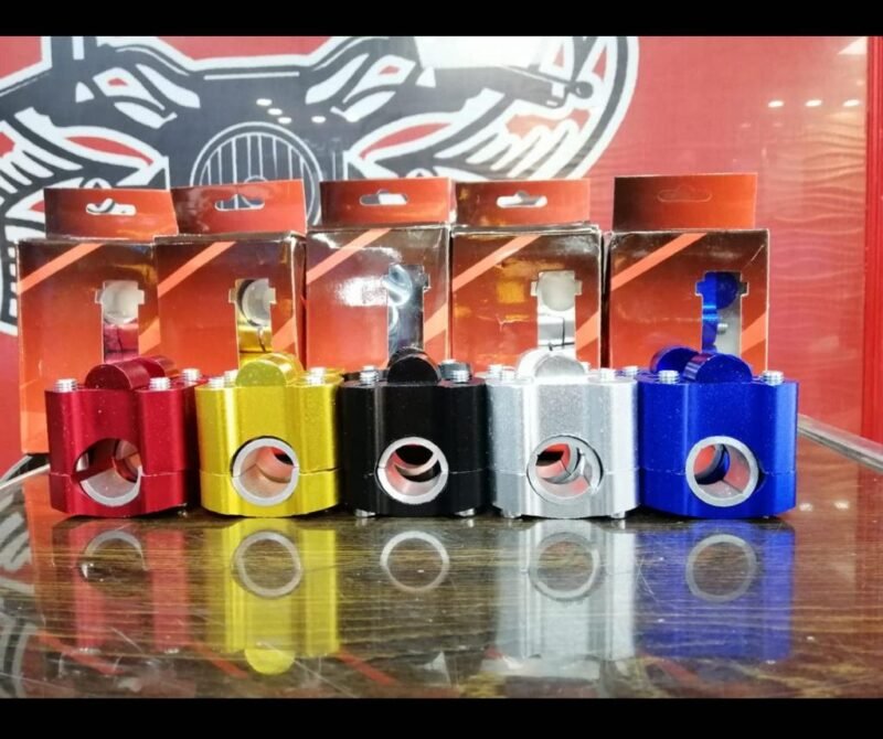Motorcycle Handle bar Riser CNC Aluminum Alloy All Colors Available Universal 22mm/28mm Handlebars Mount Clamp For All Yamaha, Suzuki, Honda Bikes NF MART - Image 2