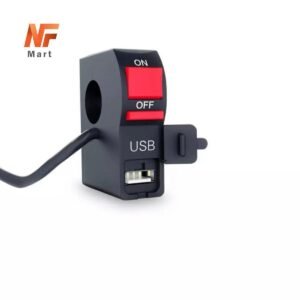 Universal Motorcycle Handlebar Start Switch On Off Button High Quality 2 Amp-5V With USB Charger Headlight Indicator Switch