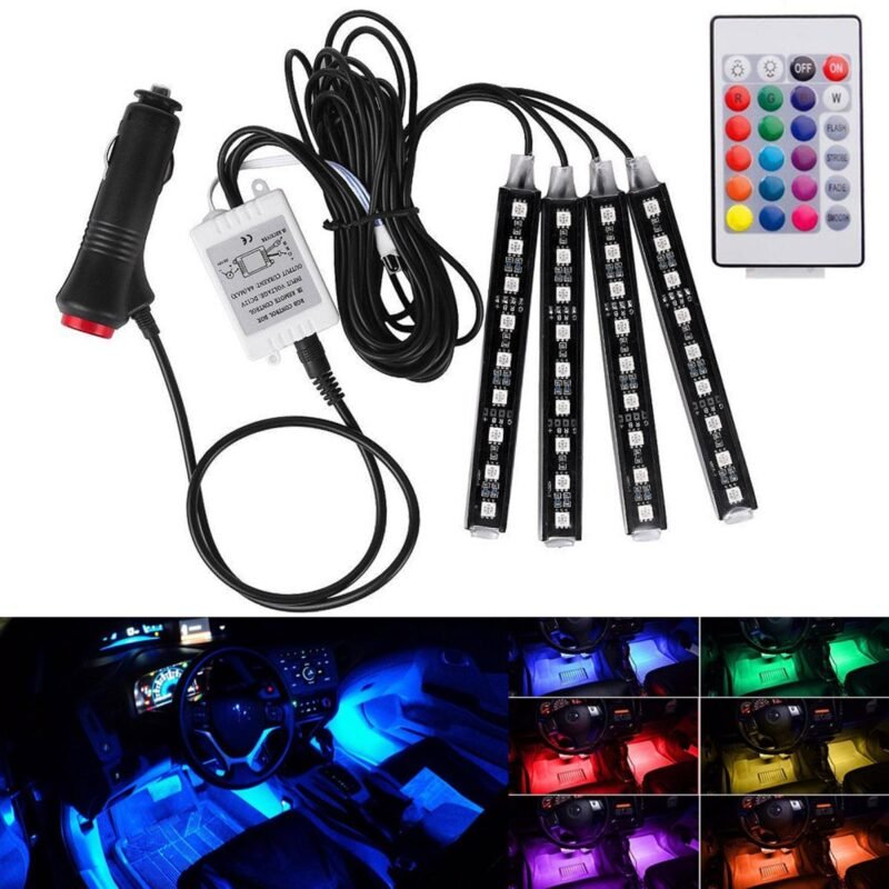 Car Interior and Bike Atmosphere RGB LED Lights Sound Active IR & WIFI Mobile App Control Lights Decoration Lights Accessories - Image 2