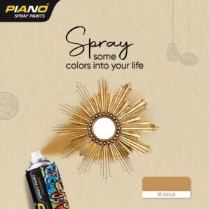 Golden Spray Paint For All Purposes Decorative Paints Quick Drying Paint  - 300ml NF MART