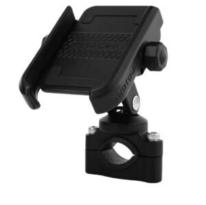 HJG Motorcycle Mobile Phone Holder Metal Universal Handle Fitting With USB Fast Charging For ALL Mobiles Motor Bracket High Quality Black