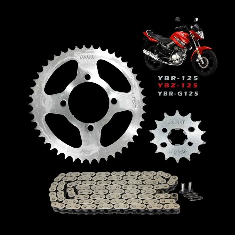 MOTORCYCLE CHAIN SPROCKET SET FOR Yamaha YBR, YBR-G, YBZ NF MART - Image 2