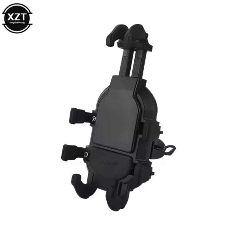 Motorcycle Phone Holder Shock-absorbing Moto Bike Navigation Support Handlebar Rearview Mirror Mount Bracket Cycling Fixture High Quality - Image 3