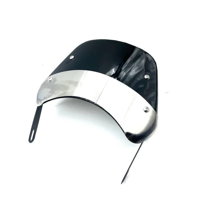 Universal Motorcycle Windshield Windscreen Wind Deflector Round Headlight For Yamaha YBR, YBZ Suzuki GS150 For Royal Enfield Triumph - Image 3
