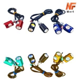 Bike Mini led indicator light Metal Body number plate screw for All Honda, Yamaha, Suzuki Bikes High Quality