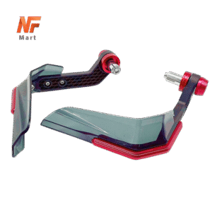 Motorcycle Aluminum Alloy + ABS Plastic Crystal Shade Hand Guard Red Color For 7/8 inches Handle Bars  NF MART