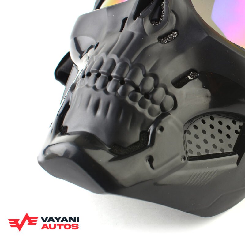 Motorcycle Skull Mask Bicycle Riding Windproof Full Face Skeleton Protective Mask Colored Goggle Tactical Cycling Bike - Image 4