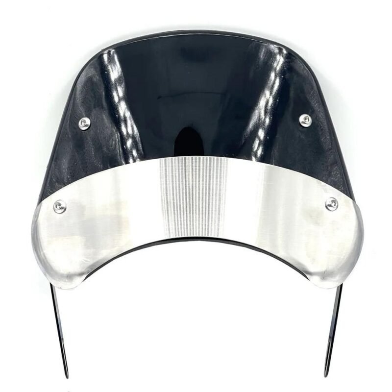 Universal Motorcycle Windshield Windscreen Wind Deflector Round Headlight For Yamaha YBR, YBZ Suzuki GS150 For Royal Enfield Triumph
