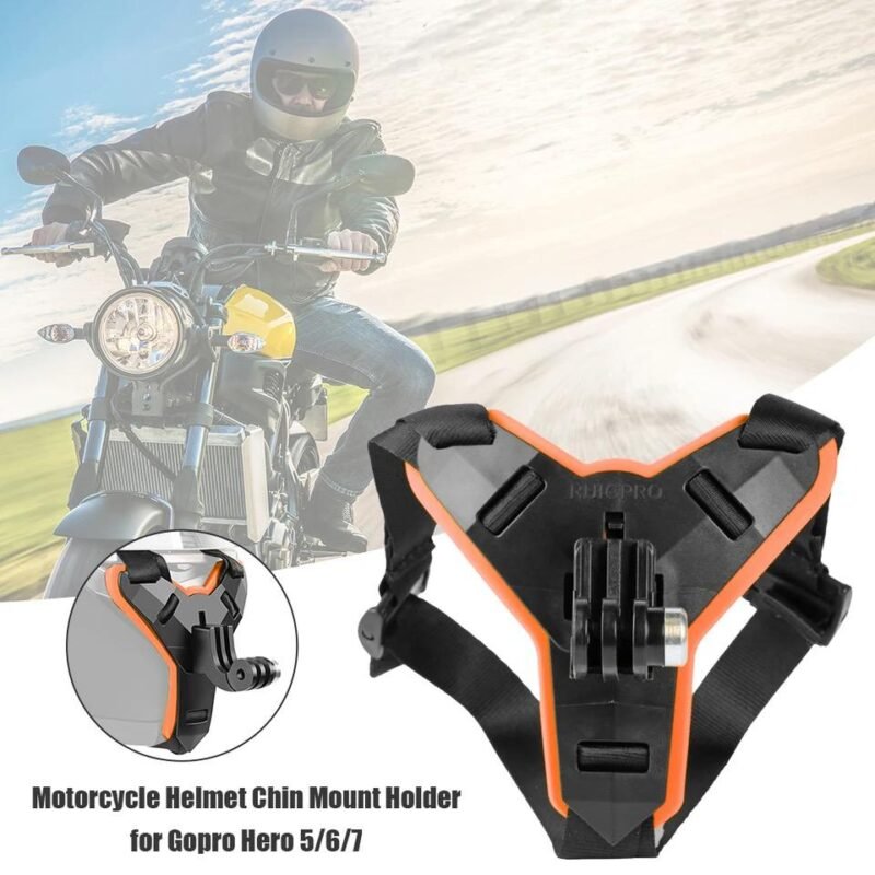 Motorcycle Helmet Chin Stand Mount Holder for Mobile Phones Camera Action Cam Go Pro NF MART - Image 3