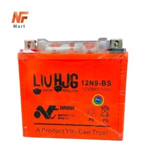 HJG Motorcycle Dry Battery GEL Based 9Ah/12V Heavy Duty Dry Battery For Honda, Suzuki Bikes High Quality NF MART