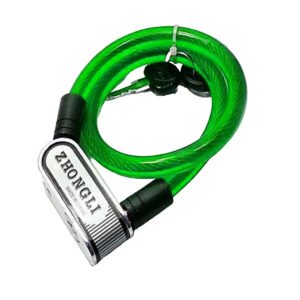 Bike Lock Zhongli wire lock for cycles and motor cycles - Heavy Duty Wire lock - Steel Cable Lock NF MART