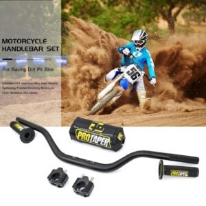 PRO Taper Universal Handlebar With Handle Risers Pack Bar Handle bar Pads Grips ALL Color Pit Pro Racing Dirt Pit Bike Motorcycle CNC 28mm Adapter For All Bikes