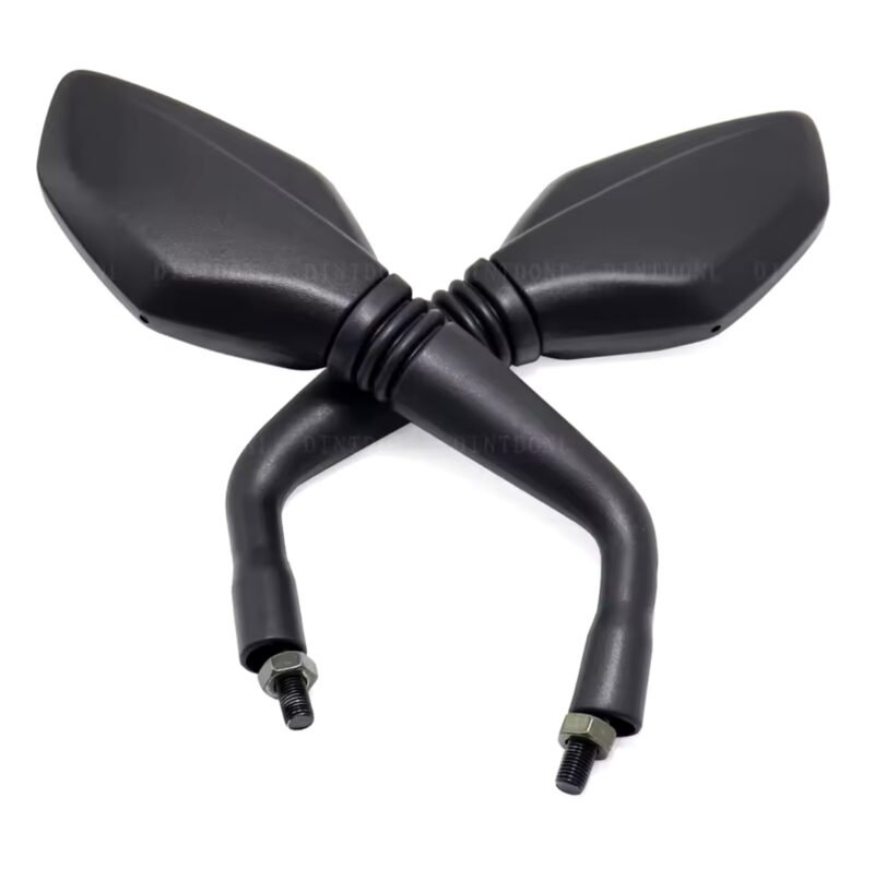 Motorcycle Rearview Side Mirrors Motorcycle Black Universal 10mm Side Mirror Rearview Mirror Anti-fall New Design Adjustable Folding Mirrors - Image 3