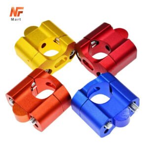 Motorcycle Handle bar Riser CNC Aluminum Alloy All Colors Available Universal 22mm/28mm Handlebars Mount Clamp For All Yamaha, Suzuki, Honda Bikes NF MART