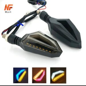 Motorcycle Indicators Moto Lamp 2Pcs Signal Light Daytime Lamp 12V Led Motorcycle Turn Signals Universal All Bikes NF MART