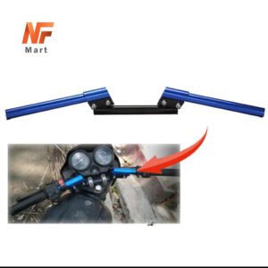 MOXI Handle Bar Universal Adjustable Handle Bar Blue Aluminum 3 Piece For Motorcycle Café Racers all Bikes NF MART