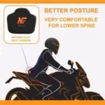 Bike Seat Cushion For All Bikes (Forget Back pain) Foam Based Motorcycle Seat Cover Waterproof NF MART
