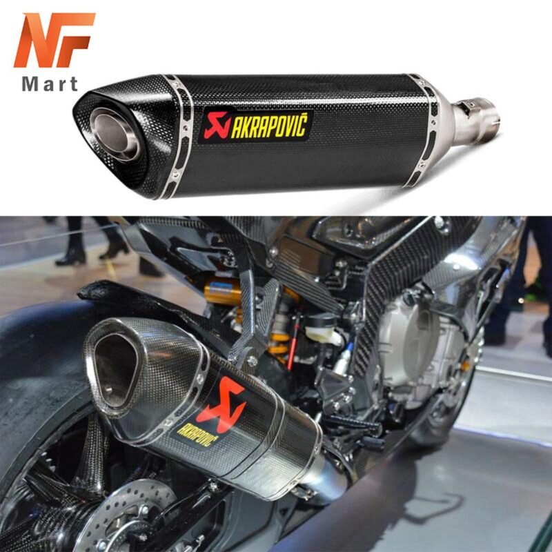 Akrapovic Carbon Fiber Exhaust CE9 For MOTORCYCLE, HEAVY BIKES - Black