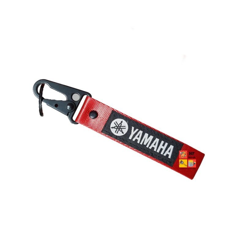 Motorcycle Collectable Strap Embroidery Keychain Yamaha Printed Black & Red Key Chain High Quality Imported Product - Image 3