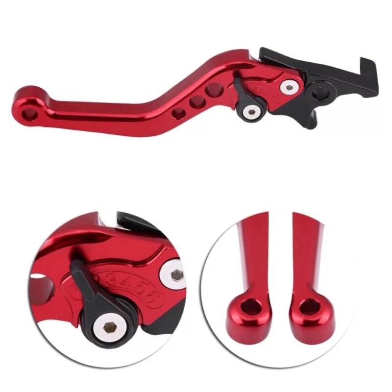 Motorcycle Aluminum Lever Set CNC Accessories For Yamaha YBZ DX, YBR Red, Black, Blue Color Modified 6 Points Adjustable Hand Lever - Image 4