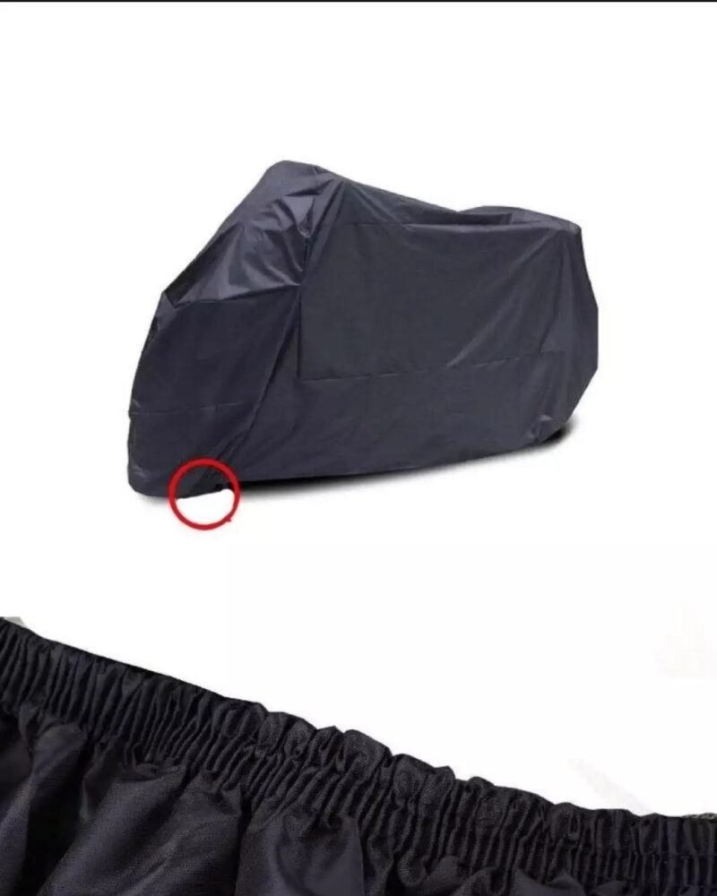 Heavy Bike Anti Scratch Motorcycle Top Cover Double Coated Water Proof, Scratch & Dust Proof XXL Size- Oxford PVC Coated - Image 4