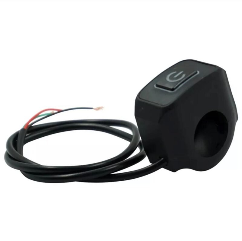 Motorcycle Switch Headlight Horn Modified Control Switch Handlebar Mount 3 in 1 Button with LED Light - Image 3