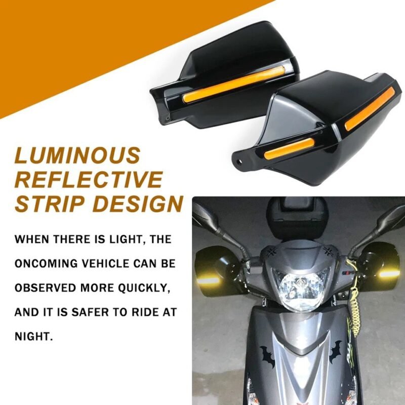 Universal Motorcycle Reflective Hand Protector Hand Guards Handlebar Protection Windproof hand Guard Gear Motorbike Accessories - Image 3
