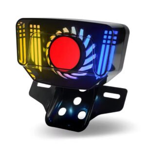New Motorcycles Bike Fancy Tail Back Light Running DRL Light with left right Indicator Multifunctional LED 70cc And 125cc LED - NF MART