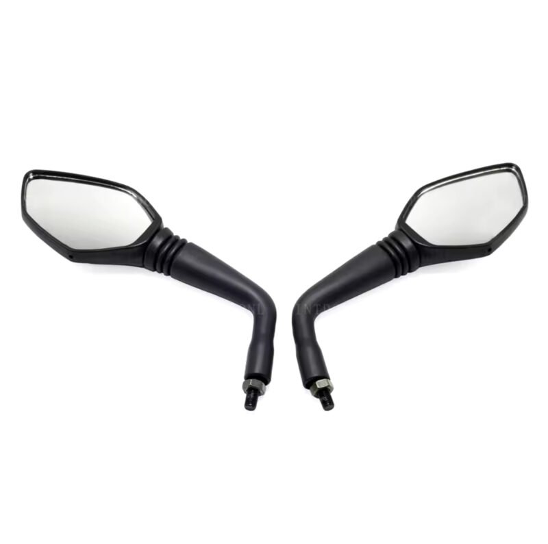 Motorcycle Rearview Side Mirrors Motorcycle Black Universal 10mm Side Mirror Rearview Mirror Anti-fall New Design Adjustable Folding Mirrors - Image 2