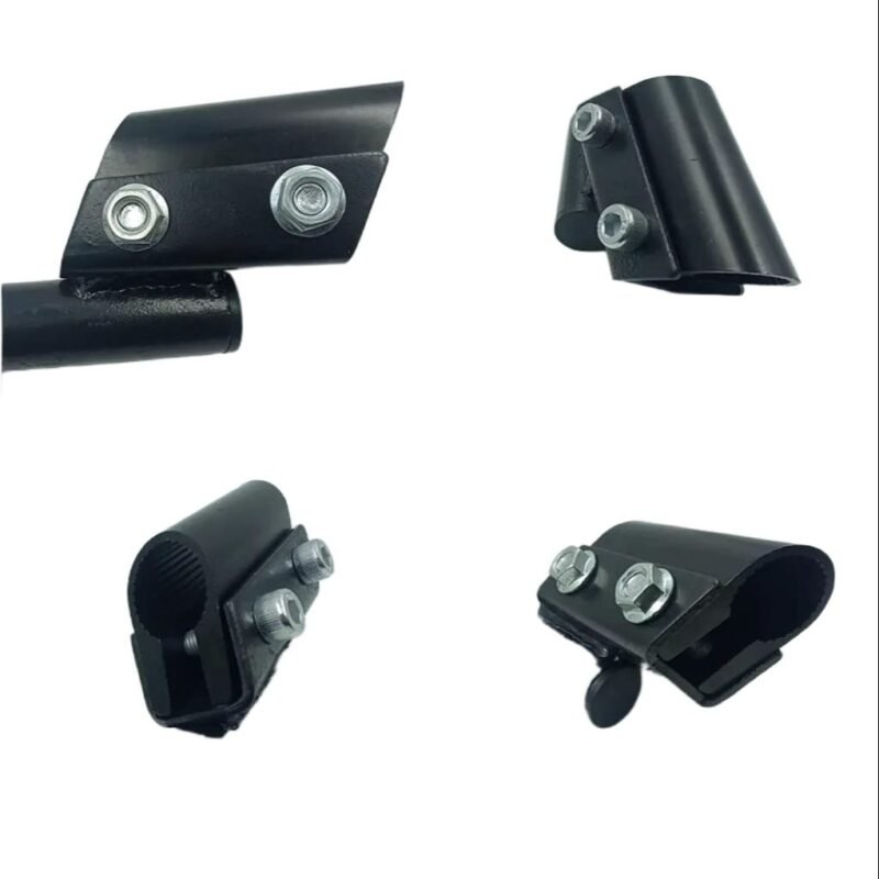 Universal Adjustable Handle Bar BLACK Aluminum 3 Piece For Motorcycle Black For Café Racers, ALL Bikes NF MART - Image 3