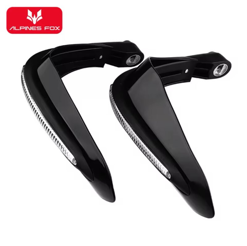 Universal Motorcycle Hand Guard Windshield Windproof LED LIGHT handlebar Hand guards Handle Protector Shield For YAMAHA, SUZUKI, HONDA Bikes - Image 3