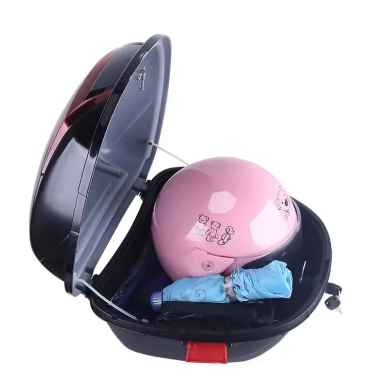 MOTORCYCLE STORAGE BACK BOX CASE WATCH VIDEO BLACK COLOUR HIGH QUALITY - Image 2