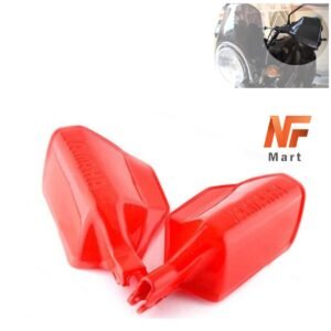 Motorcycle Bike Hand Guard RED Color Protector Lever Guard Universal For Honda70 and 125 Bike Suzuki GD110s, Yamaha YBZ (Only For Drum Brakes)