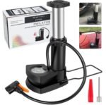 High Pressure Foot Air Pump with Gauge Heavy-Duty Foot Bike Pump for Bicycle Ball Scooter Car Inflatable Toys Mini Pump NF MART