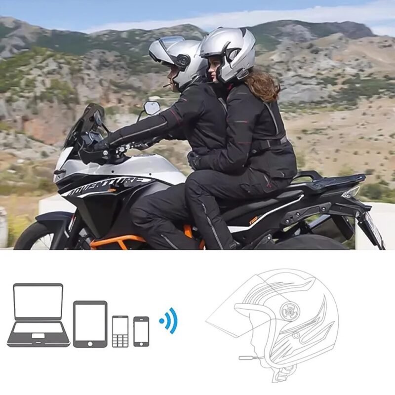 Bluetooth Motorcycle Helmet Headset BT5.0 Wireless Riding Headphone Anti-interference Motor Bike Handsfree Helmet Headsets NF MART - Image 2