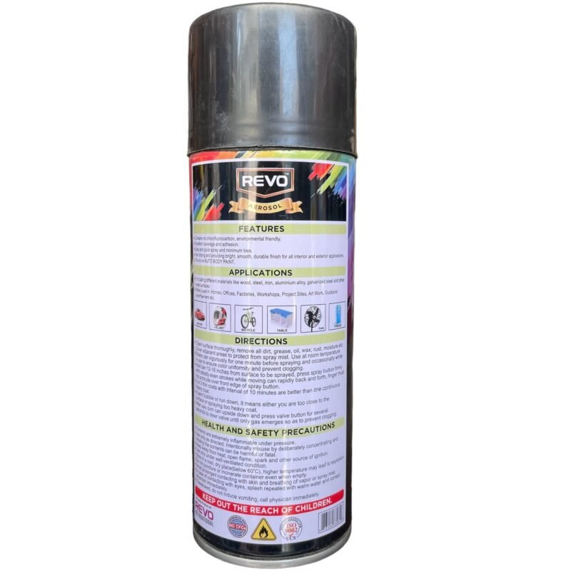 Black Color Spray Paint Decorative Paint For All Purposes - 300ml NF MART - Image 2