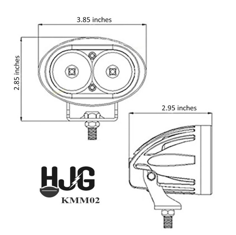 1-PCS Oval Shape Long Throw Dual Lens LED Light for Bikes NF MART - Image 4