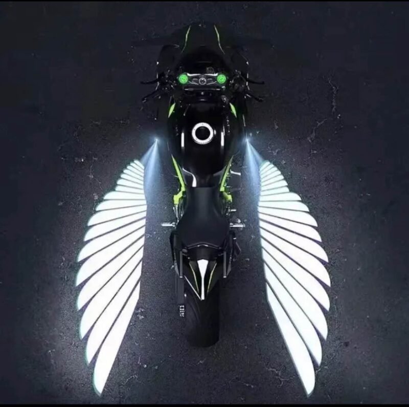 Wings Light For Bike High Quality Bike Accessories Angel Wings LED Light For Bikes, Led Floor Display Lights Auto Decoration High Quality Bike Accessories