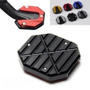Motorcycle Bike Kickstand Extender CNC Foot Side Stand Extension UNIVERSAL Pad Support Anti-skid Enlarged Base For All Bikes