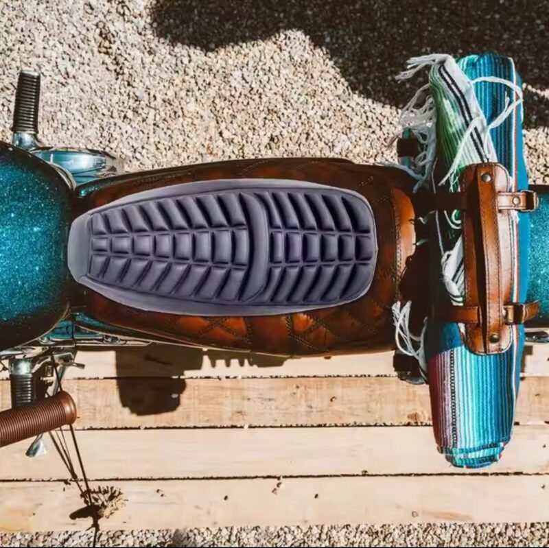 Motorcycle Full Seat Cushion 3D Shock-Absorbing Motorcycle Seat Insulation Mat Motorcycle Seat Cushion Pad Moto Accessories for Yamaha YBR YBRG YBZ, Suzuki GD110, GS150, GR150, Honda CD70, 100, CG125. CB150F, CB125F Universal Fitting - Image 3