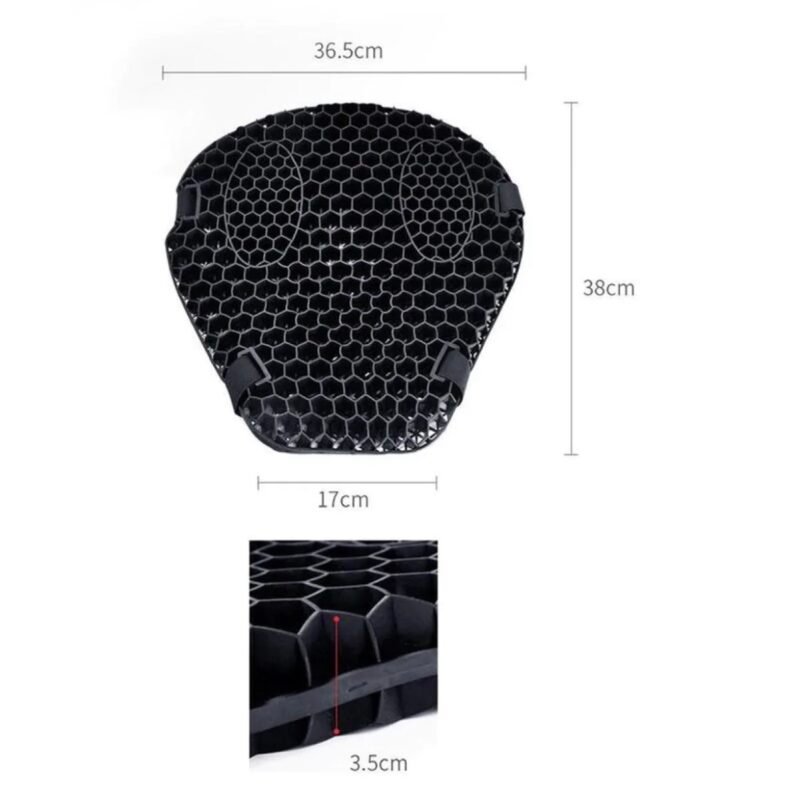 Bike Seat Cushion Honey comb Motorcycle Air Cushion Anti Slip Breathable Pressure Relief Seat Cover Universal Motorbike Accessories NF MART - Image 3