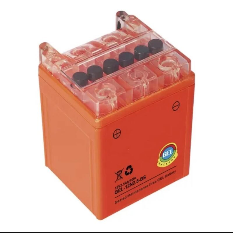 HJG Motorcycle Dry Battery Gel battery 2.5Ah/12V FOR HONDA CG125, CD70, Pridor 100cc, All China 70cc & 125cc Bikes NF MART - Image 4