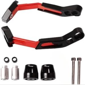 Universal CNC Clutch Brake Lever Guard Red Color For Motorcycle Adjustable NF MART