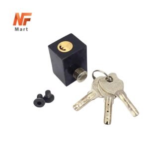 Bike Lock Motorcycle Side Lock 100% Secure Security Lock Push Button DIY Fixing New Small Size Without Welding Heavy Duty for 70cc and 125cc bikes