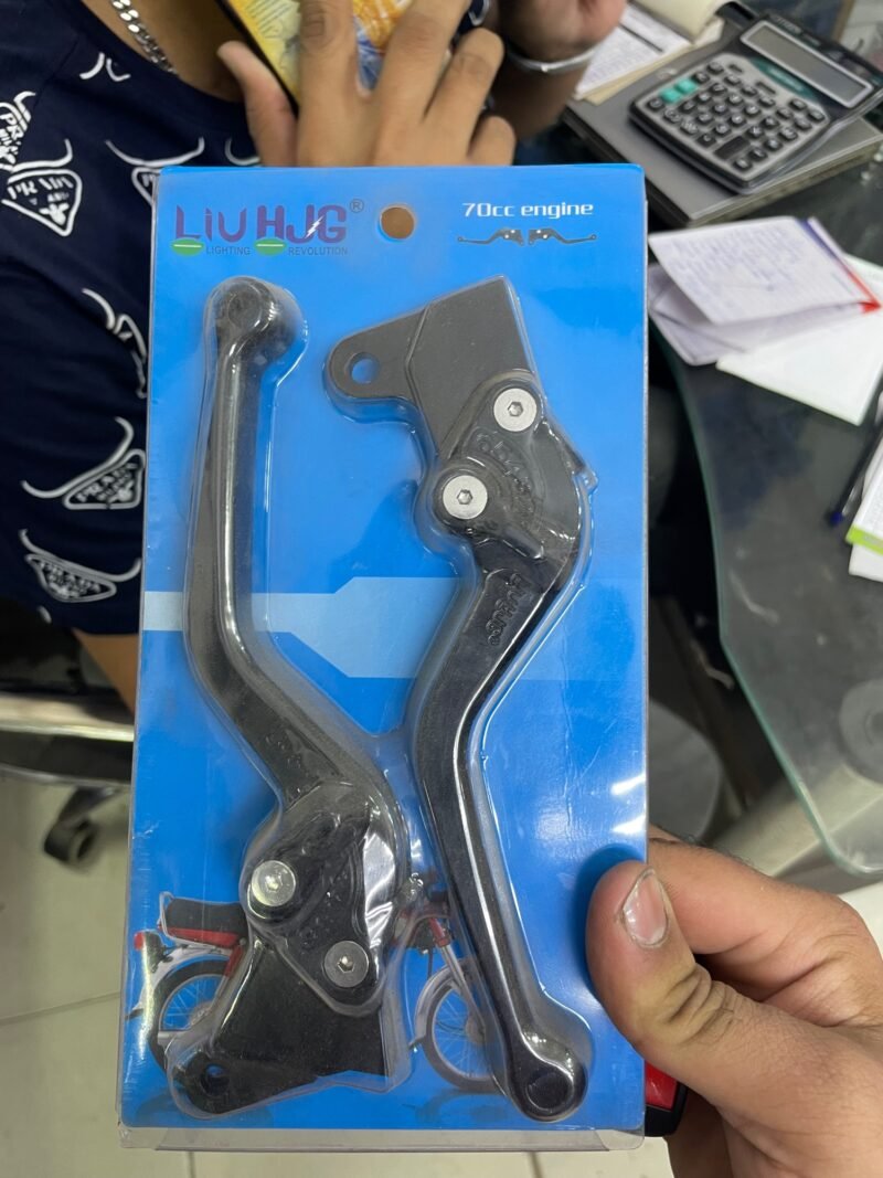 HJG Motorcycle Brake Clutch Levers 6 Points Adjustable Levers Black Aluminium CNC High Quality For Honda 70 & all China 70cc Bikes - Image 2