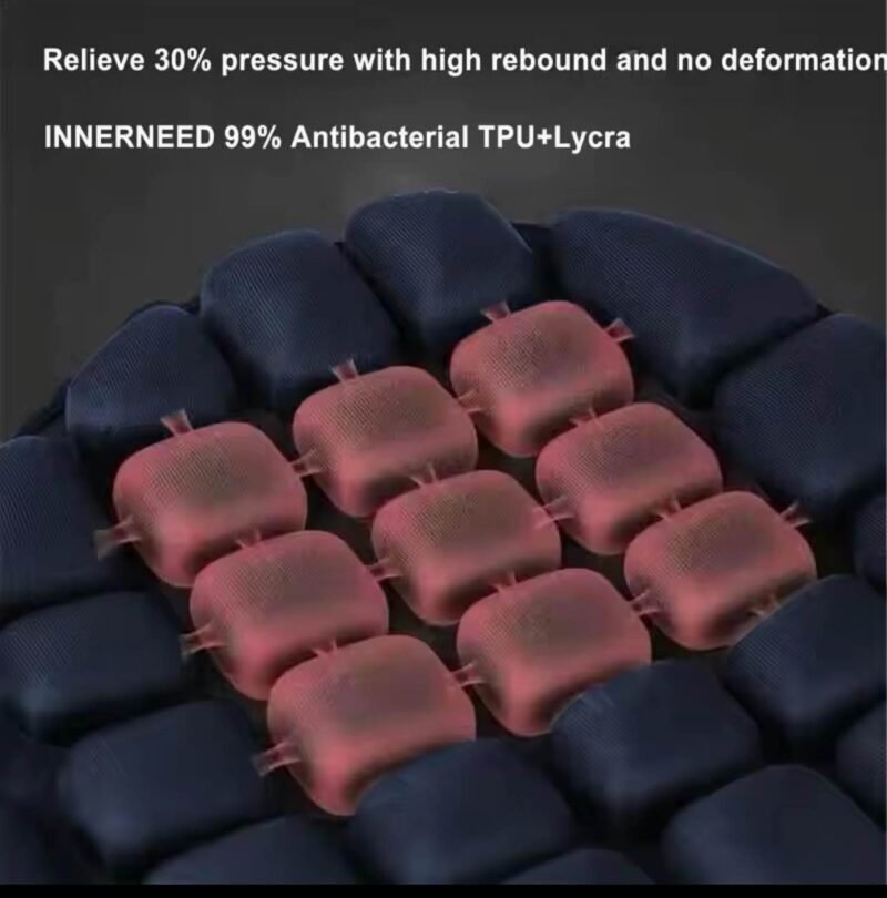 Motorcycle Full Seat Cushion 3D Shock-Absorbing Motorcycle Seat Insulation Mat Motorcycle Seat Cushion Pad Moto Accessories for Yamaha YBR YBRG YBZ, Suzuki GD110, GS150, GR150, Honda CD70, 100, CG125. CB150F, CB125F Universal Fitting - Image 2