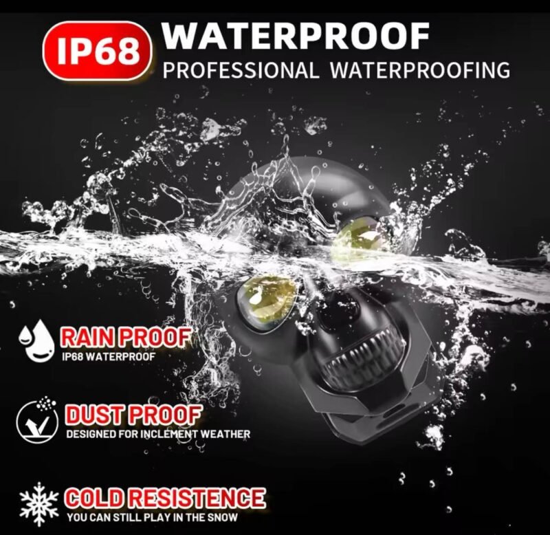 SKULL Shape Fog Yellow/White, Low & High Beam For All Cars & Bikes 9V-60V 40W | Motorcycle LED skull Shape Fog Light | Driving Fog Light | - Image 4
