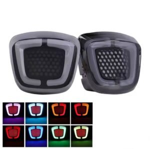 Motorcycles Bike Fancy Tail Back Light 10 Colors DRL Lightning Effects with left right Indicator Multifunctional (Only Backlight) LED 70cc And 125cc LED - NF MART