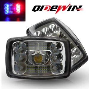 Bike Headlight Beam With High Beam white, Low Beam Yellow and Red Blue Flasher for CD70 and CG125 and China Bikes